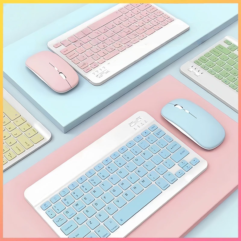 Wireless Bluetooth Keyboard and Mouse Set for Android Phone Laptop ...