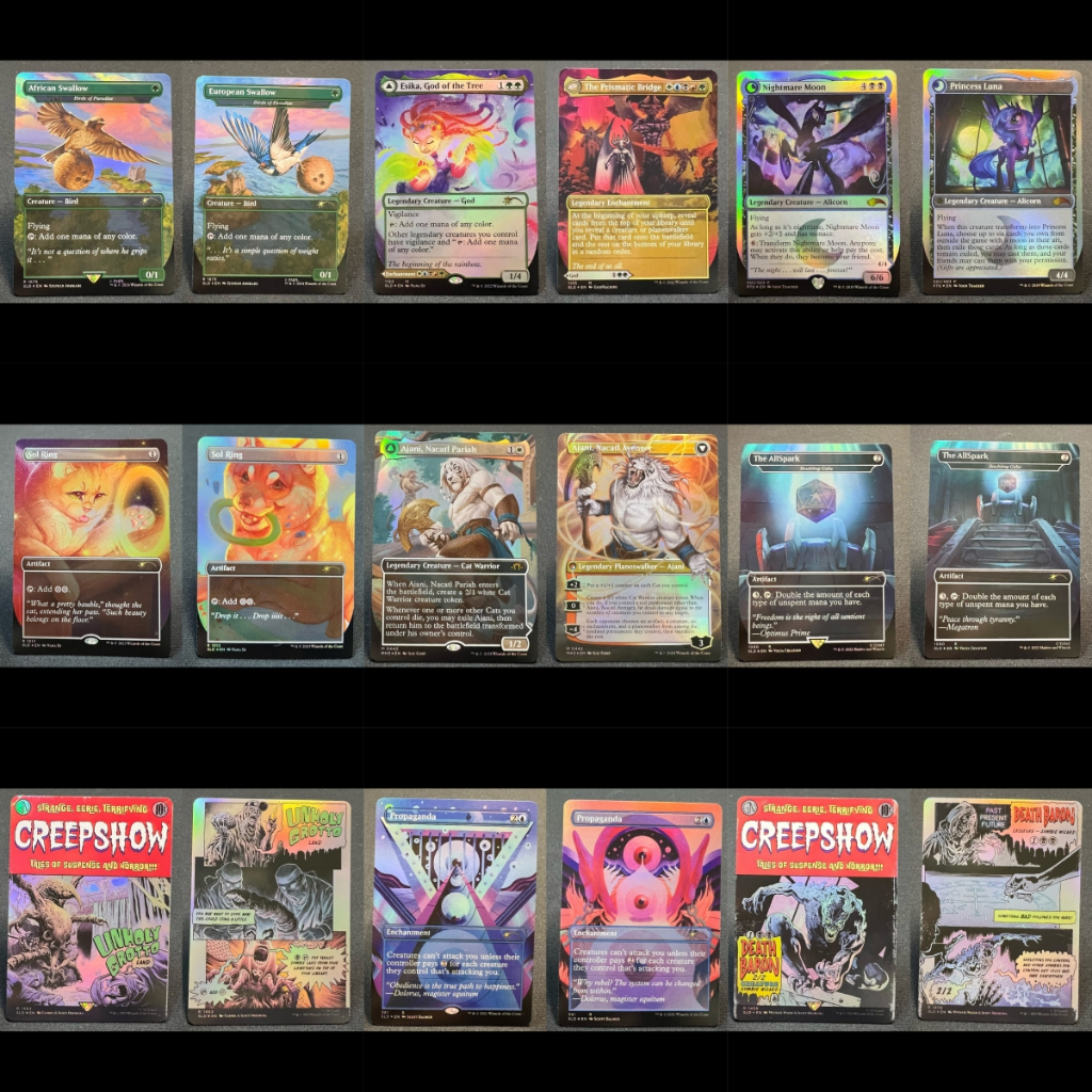 TCG/EDH Game Test Cards - Two Sides Foil Series 1 Test Cards - High ...