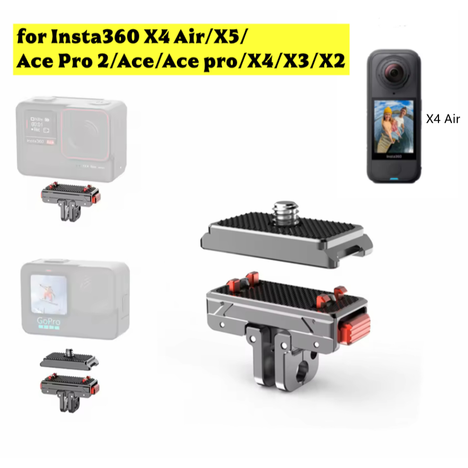 Supporto Protettivo Per Insta360 X4 Air – Telaio A Sgancio Rapido Per Riprese Verticali E Orizzontali (15,6 G) Custodia Insta360 X4 Air