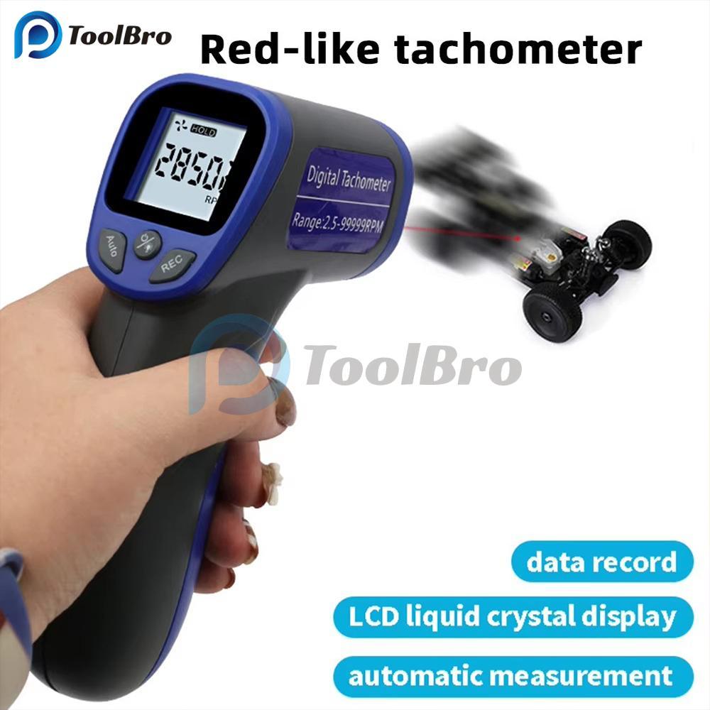 DT-6685 Non Contact Infrared Lasers Tachometer, Motor Speedometer ...