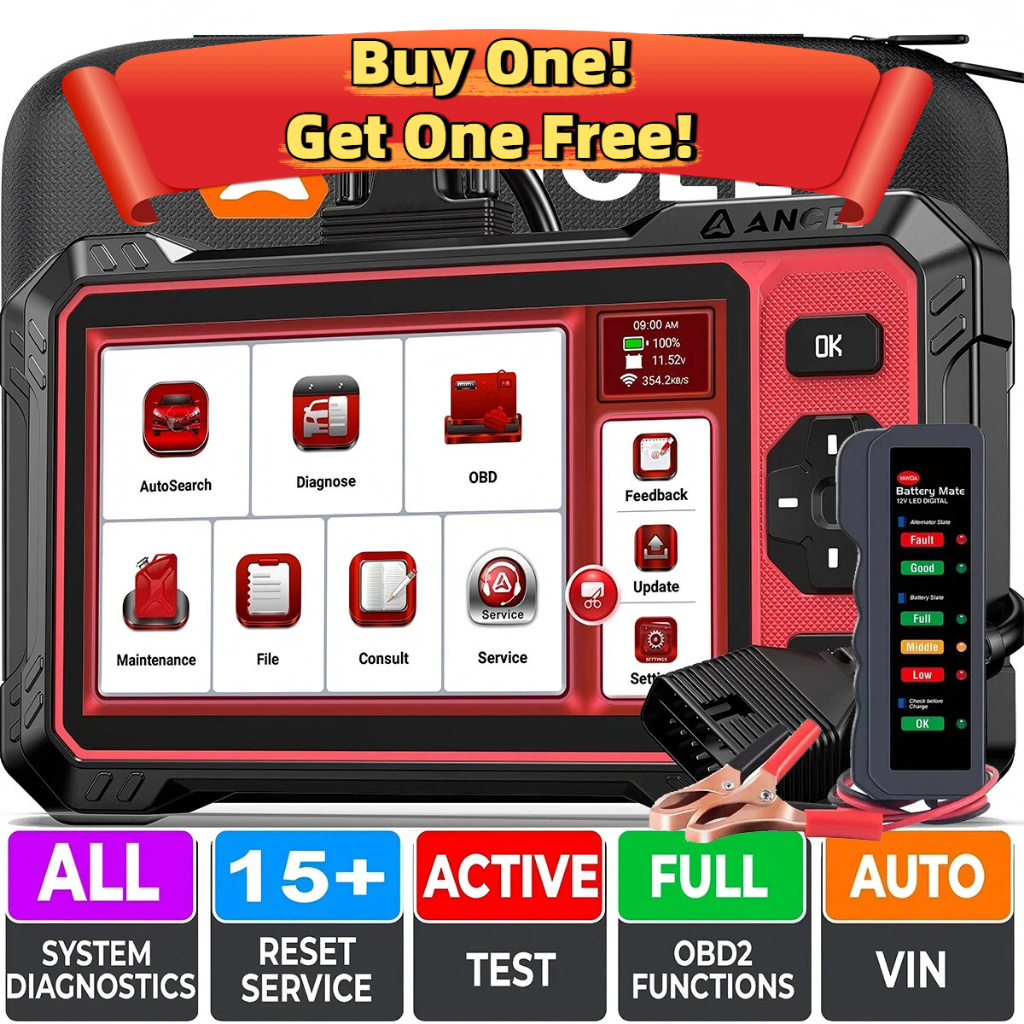 ANCEL DS410 Elite Automotive Bi-Directional OBD2 Scanner Full System 15 ...