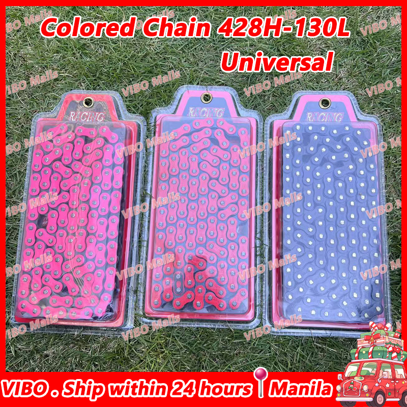 Colored Chain Universal 428H-130L Links Pink Red Black 428H-130 428H ...