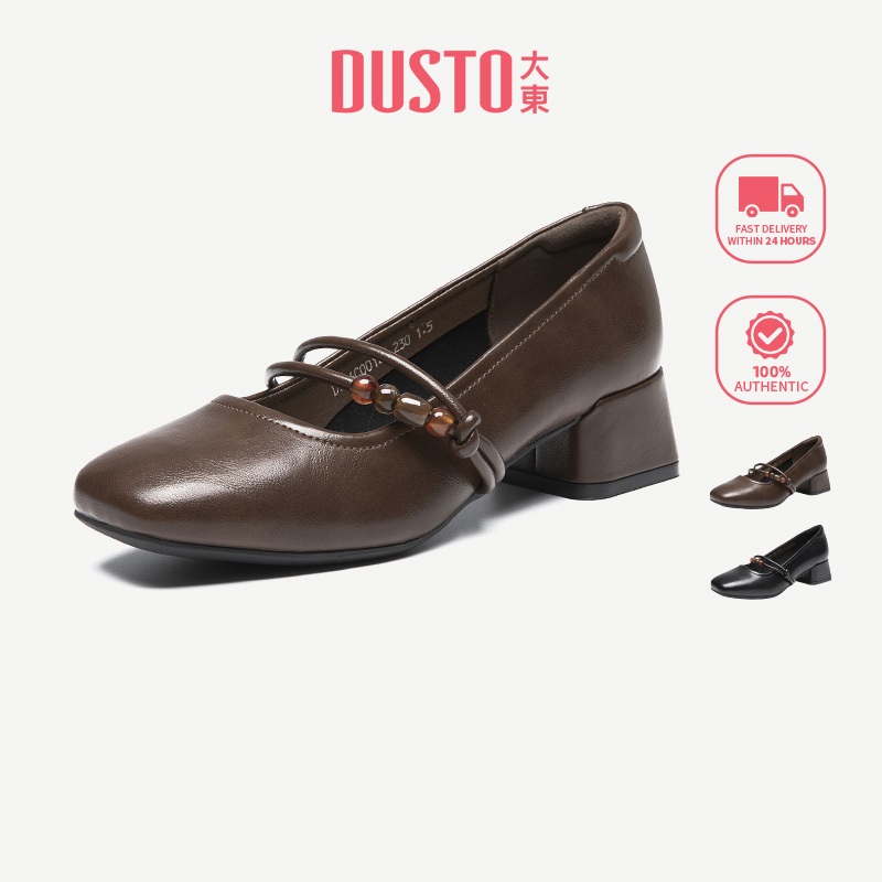 DUSTO Women's Shoes Mary Jane Mid-Heel High Heels Women 4cm Comfortable ...