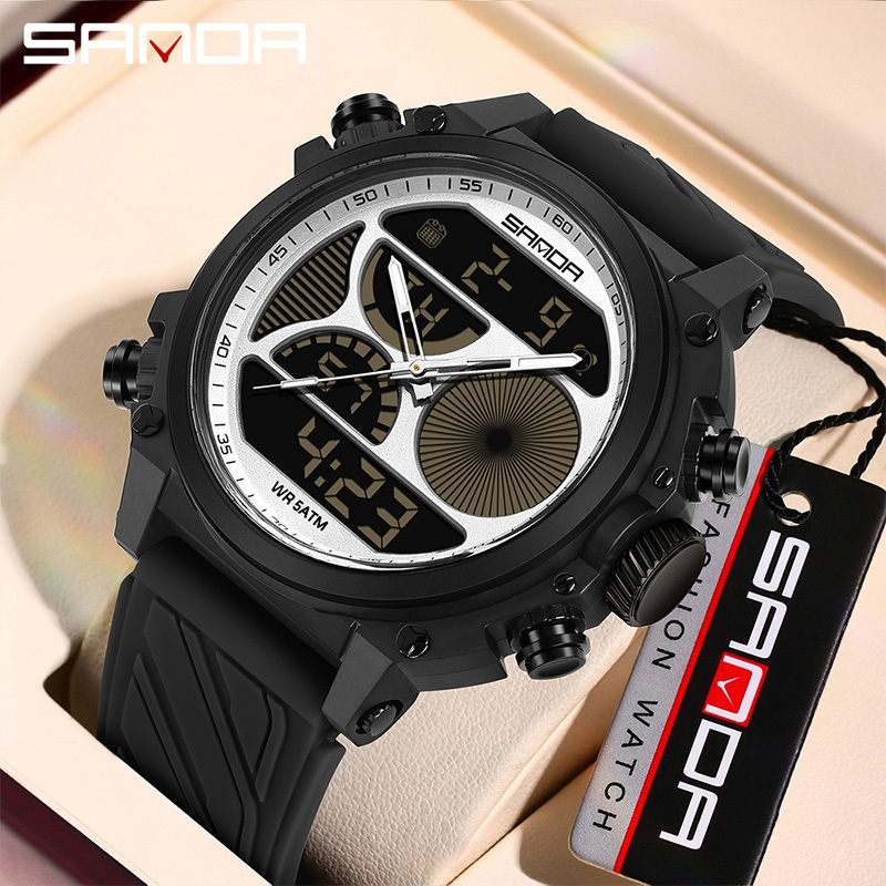 SANDA 6236-2/Original Multi Display Multi Function Watch Dial ...