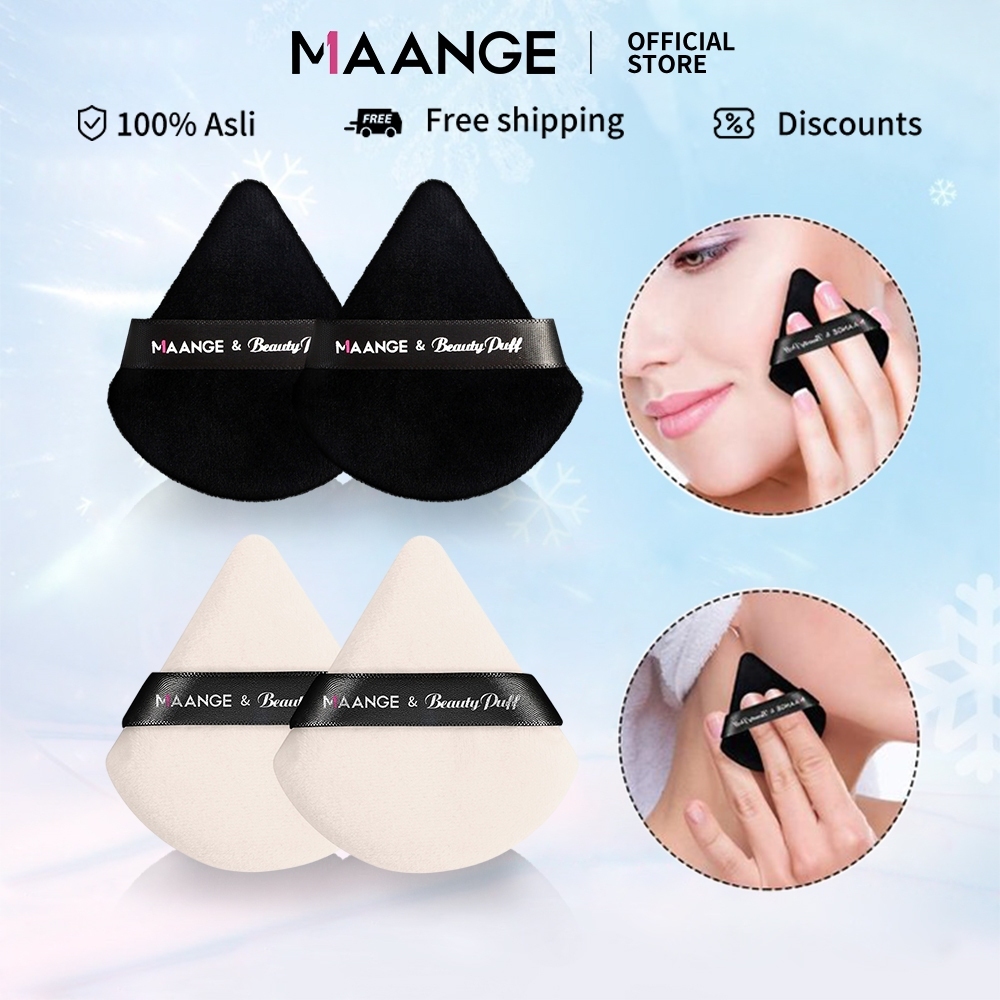 MAANEG 2Pcs Multi-type Powder Puff Large Size Loose Powder Puff Water ...