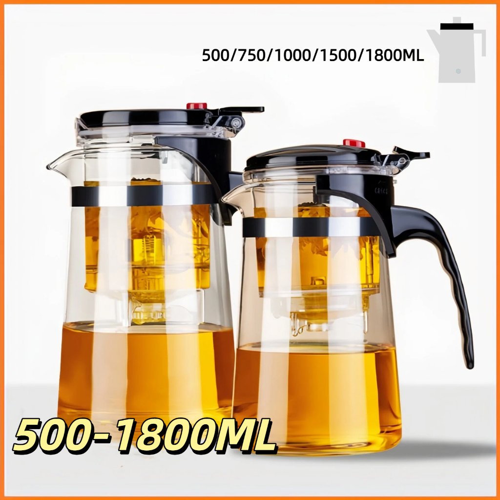 Tea Pot Maker French Press coffee kettle tea cup with strainer matcha ...