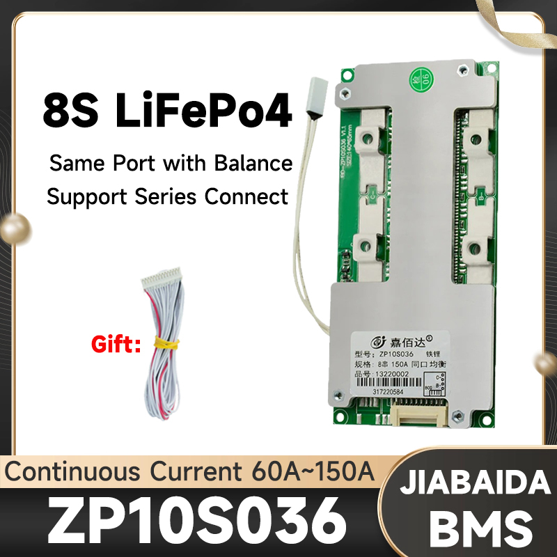 JBD BMS 8S 24V 80A 100A 120A 150A Protect Current LiFePo4 LFP Balance ...