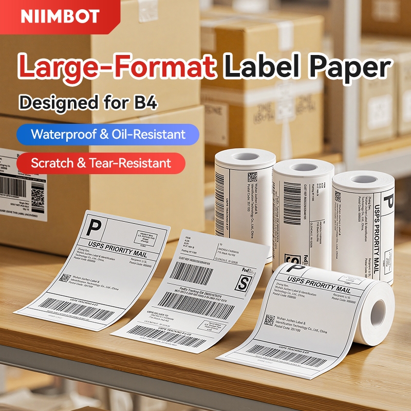 Niimbot Labels Sticker Only for B4 Label Maker Thermal Label Sticker ...