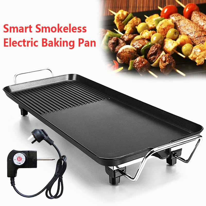 Best Seller KOREAN ELECTRIC BBQ GRILL PAN | Baking Grill Tray Non-Stick ...