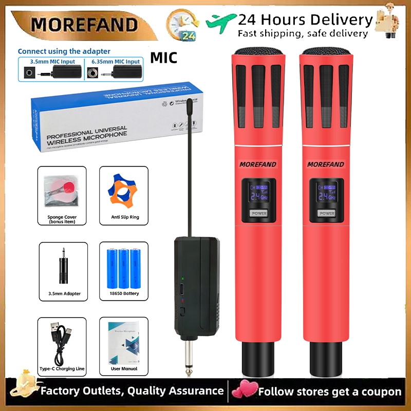 Microphone 59-2 Professional MIC Wireless Microphone Rechargeable ...