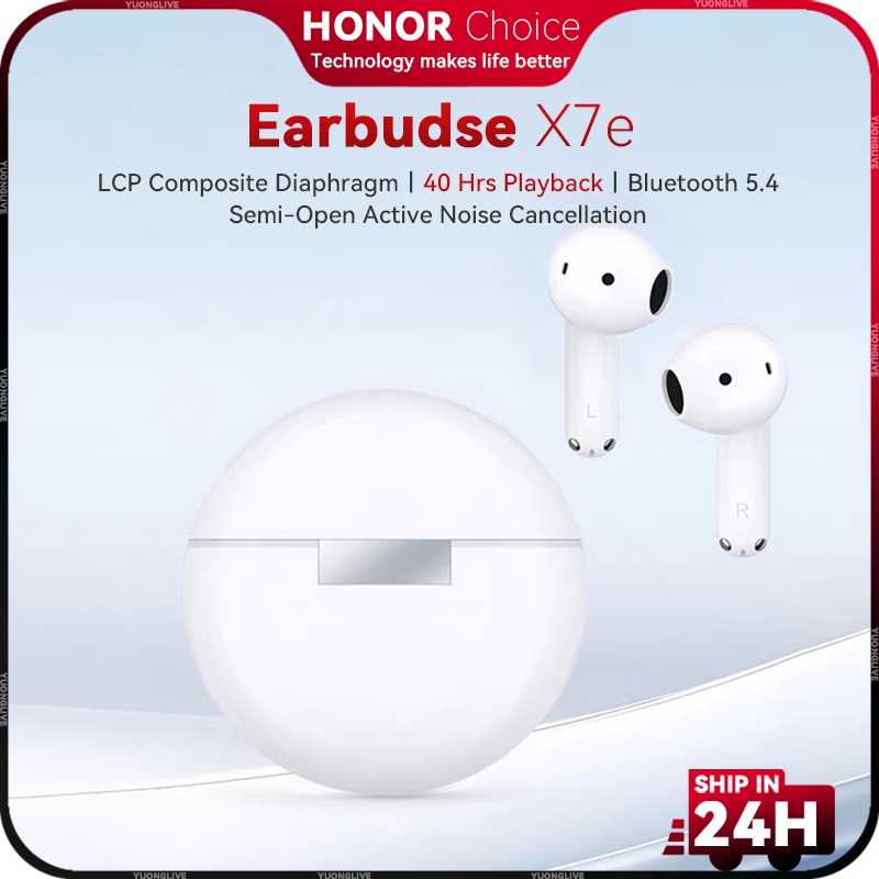 HONOR CHOICE X7e Bluetooth Earphone HIFI Bass 40 Hours Life Active 