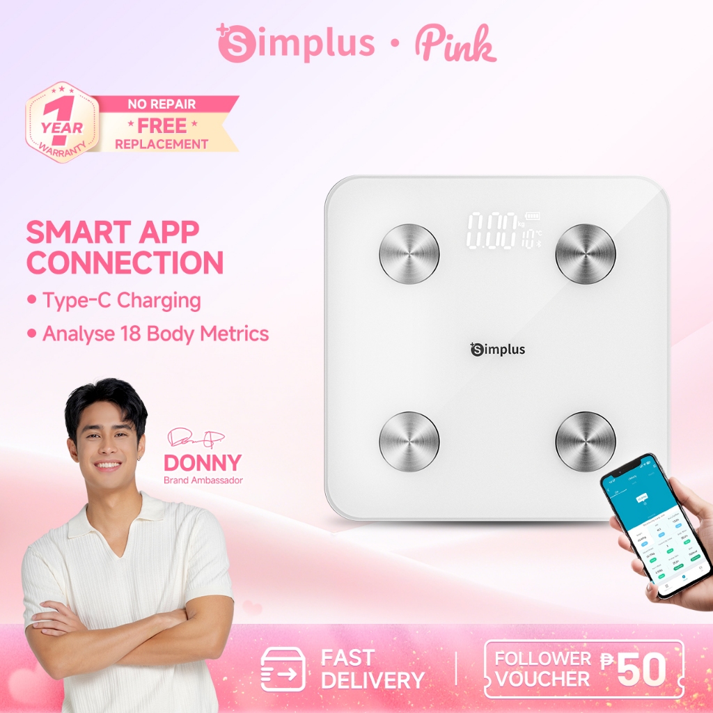 Simplus Electronic Weighing Scale Weight Scale Digital LCD Bluetooth ...
