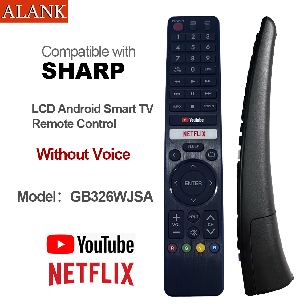ALANK for SHARP LED/Android Smart TV Remote Control GB326WJSA (No Voice ...