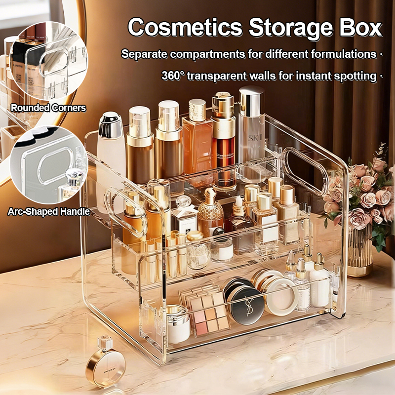 Acrylic Cosmetics Storage Rack Makeup Organizer Makeup Skin Care ...