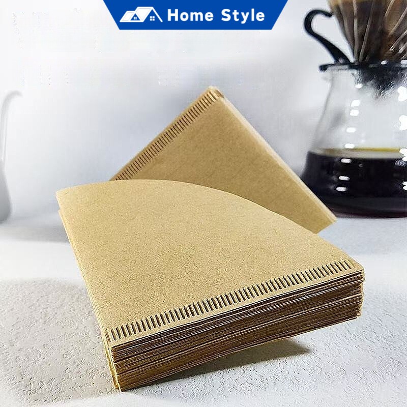 100pcs Coffee Filter Paper drip coffee coffee filter paper pour over ...