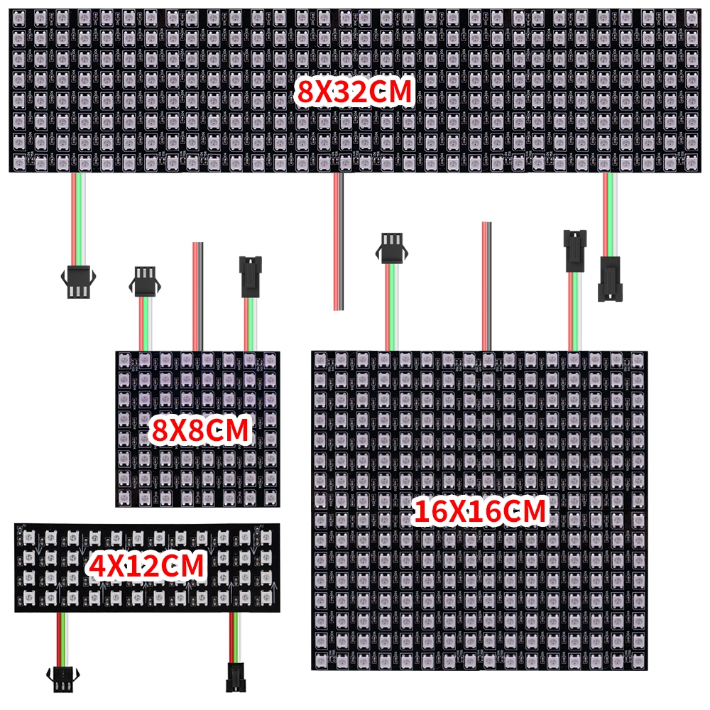 WS2812B RGB LED Digital Panel Light Addressable Individually WS2812 ...