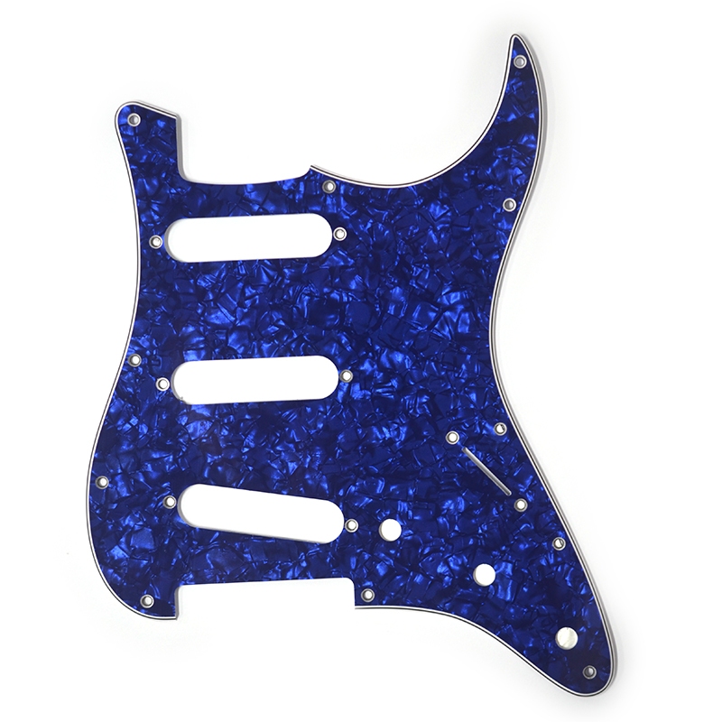 3 Ply 11 Holes SSS Guitar Pickguard Anti-Scratch Plate For ST FD ...