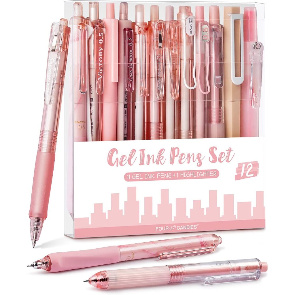 【10.10】Four Candies Pastel Gel Ink Pen Set School Supplies Cute ...