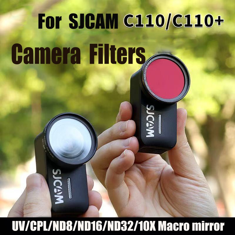Action Camera Filter For SJCAM C110/C110+ Filter series UV/CPL/STAR/ND8 ...