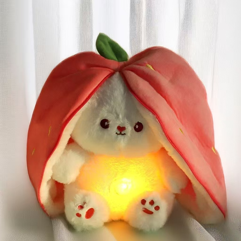 Breathing Strawberry Radish Rabbit Cute Transformation Rabbit Breathing ...