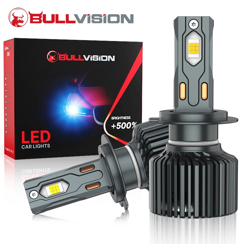BULLVISION 2PCS Car Bulbs H4 LED Headlight H7 H11 HIR2 HB3 HB4 Led ...