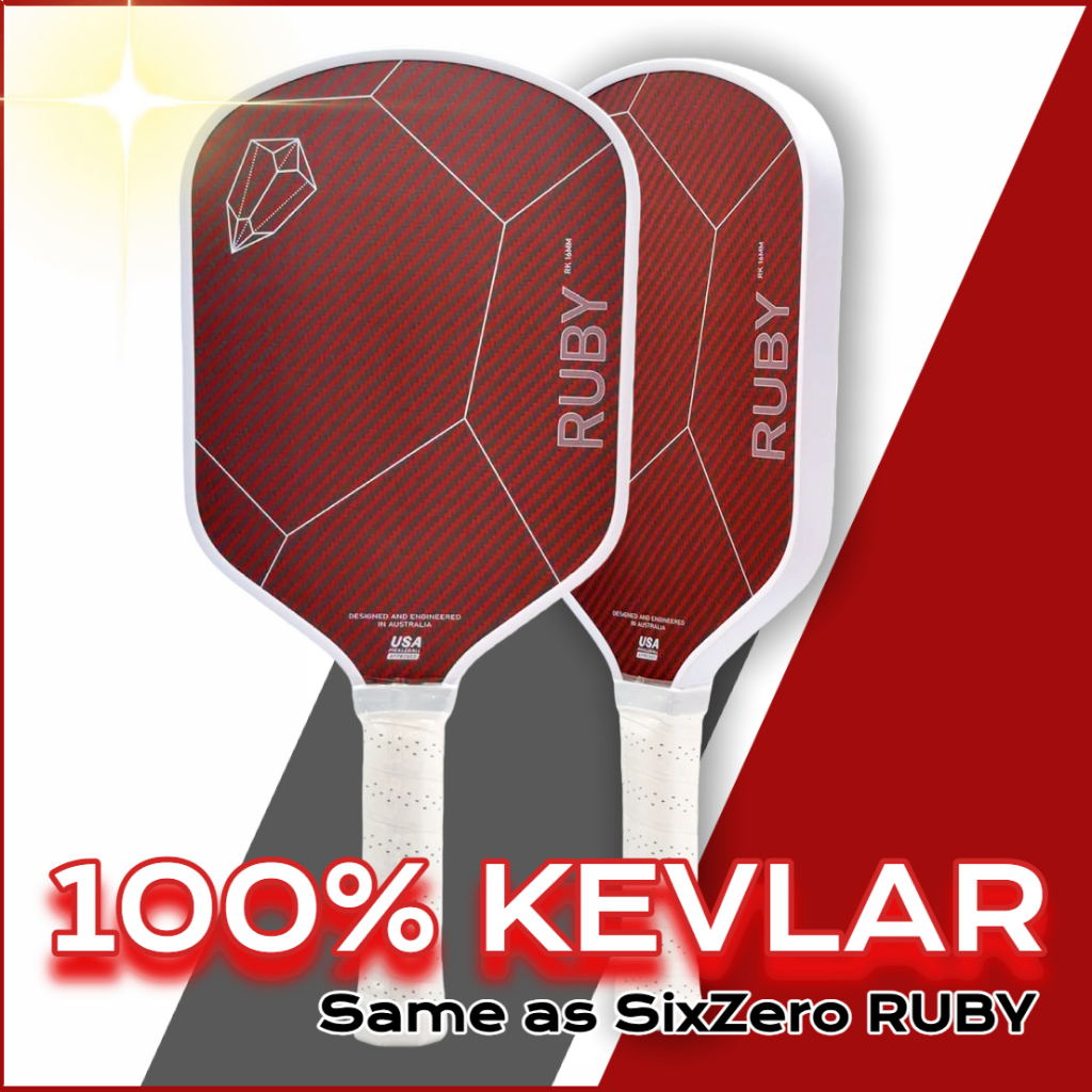 SixZero Ruby Same Style Kevlar High-End Pickle Racket, Hot Pressed ...