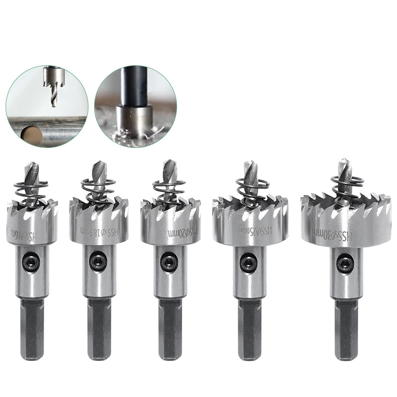 3-5/32" Hole Saw – 4341 HSS, 80mm Cutter For Metal, Copper, Aluminum, PVC, Plastic, Wood – Gold Finish