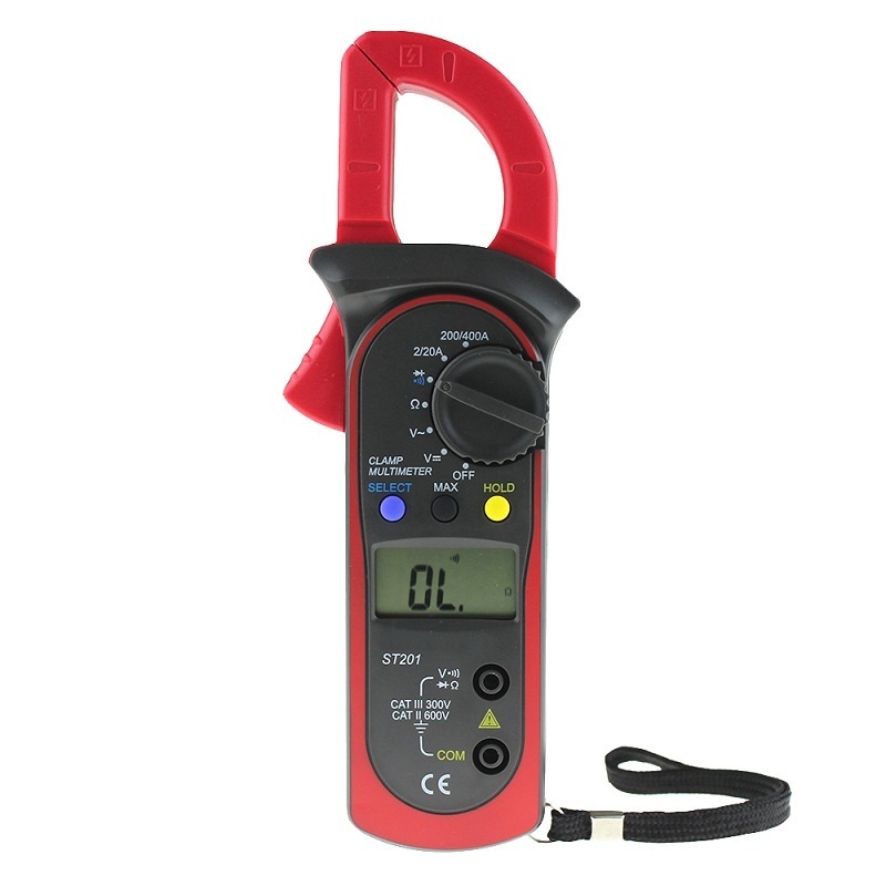 Digital clamp multimeter resistance ohm Tester AC DC clamp ammeter ...