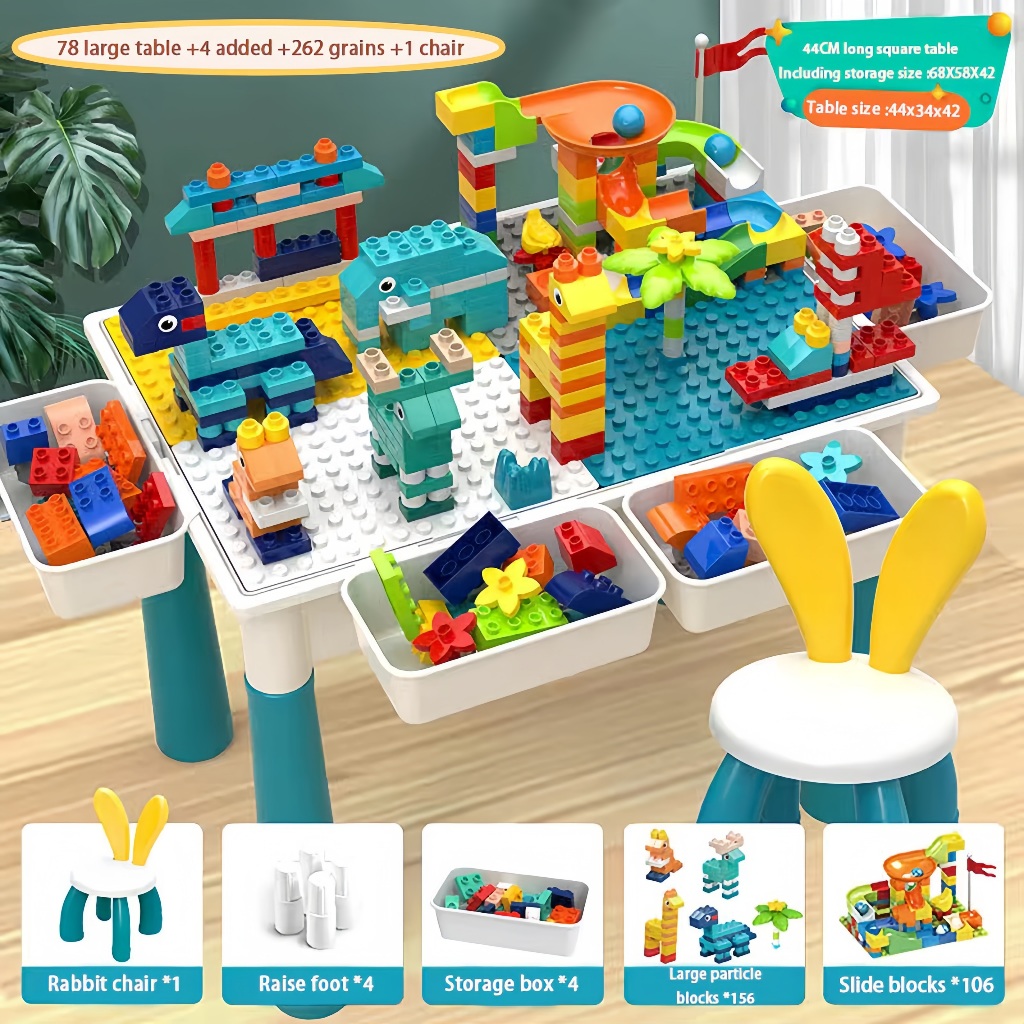 Building Blocks Table For Kids Building Blocks Table And Chair Set ...