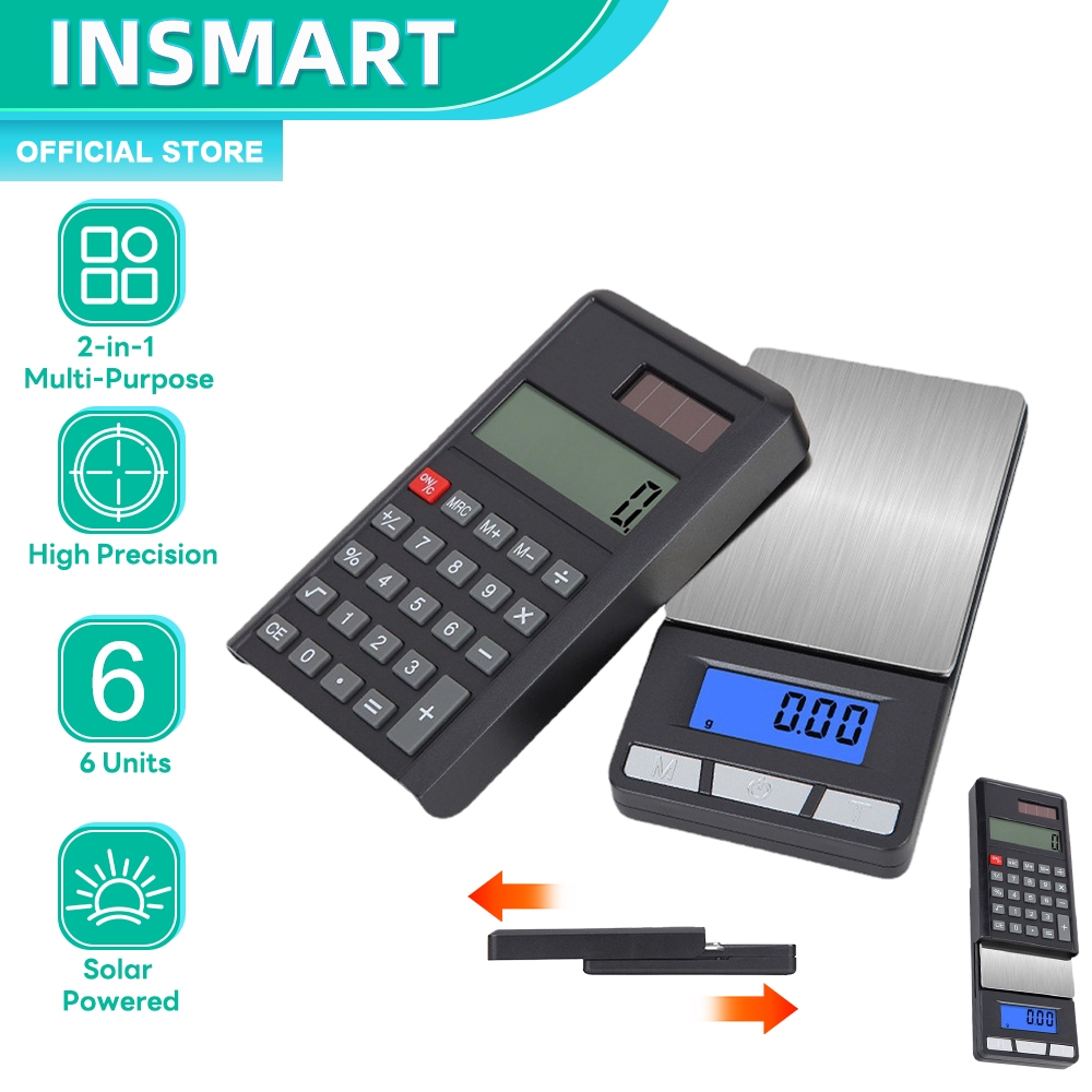 INSMART Sliding Cover Electronic Scale With Calculator Function ...