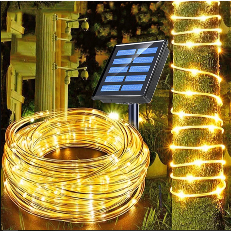 Solar String Light PVC Rope Light Waterproof for Garden Christmas ...