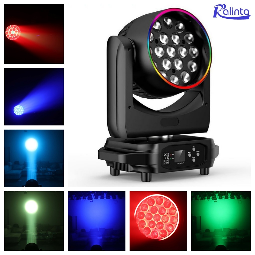 Mac aura zoom 19 led moving head with led string | Shopee Philippines