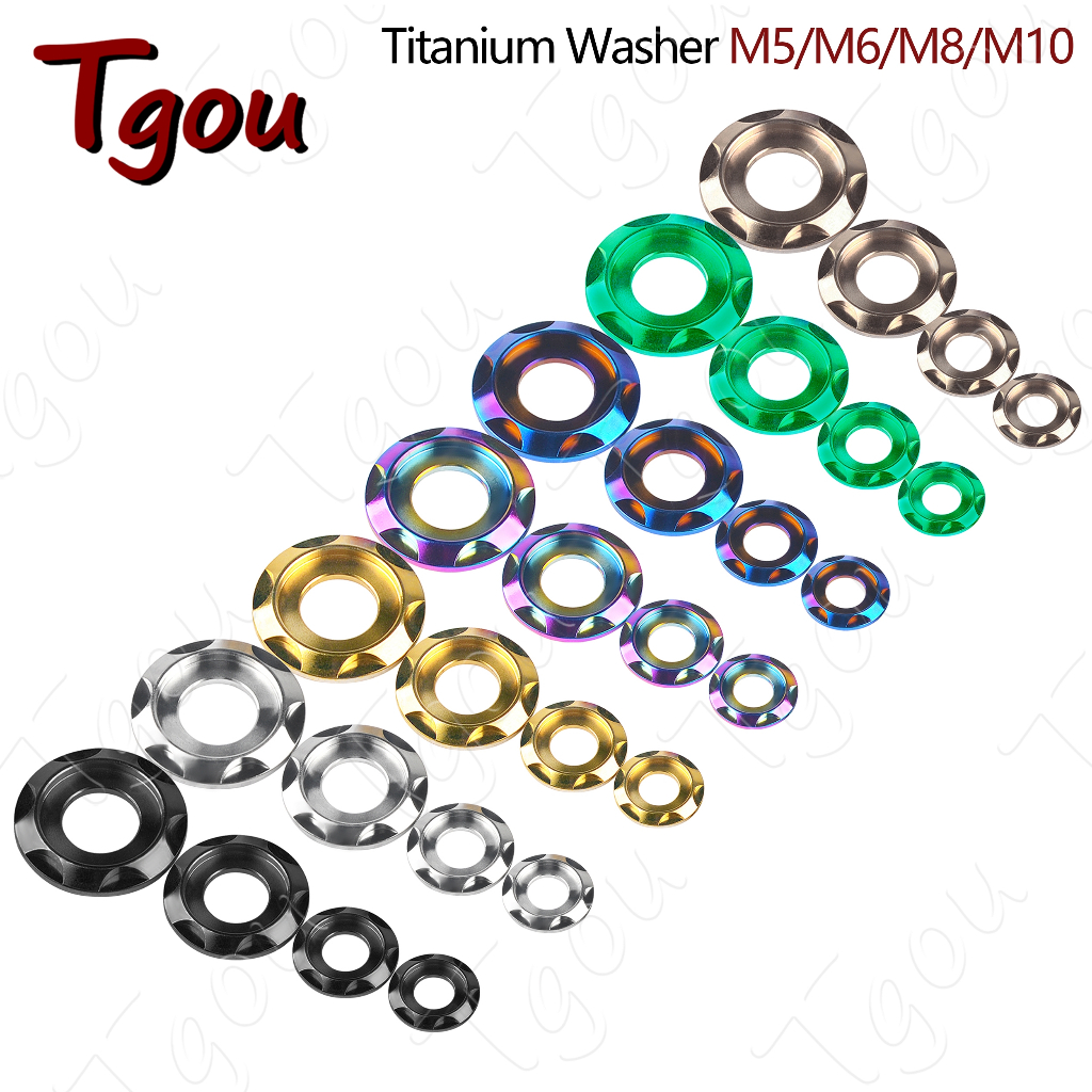 Tgou Titanium Washer M5 M6 M8 M10 Fancy Decorative Washer Enlarged ...