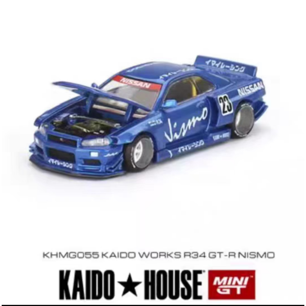 KAIDO HOUSE MINI GT 1:64 R34 GT-R34 055 048 049 Alloy CAR MODEL