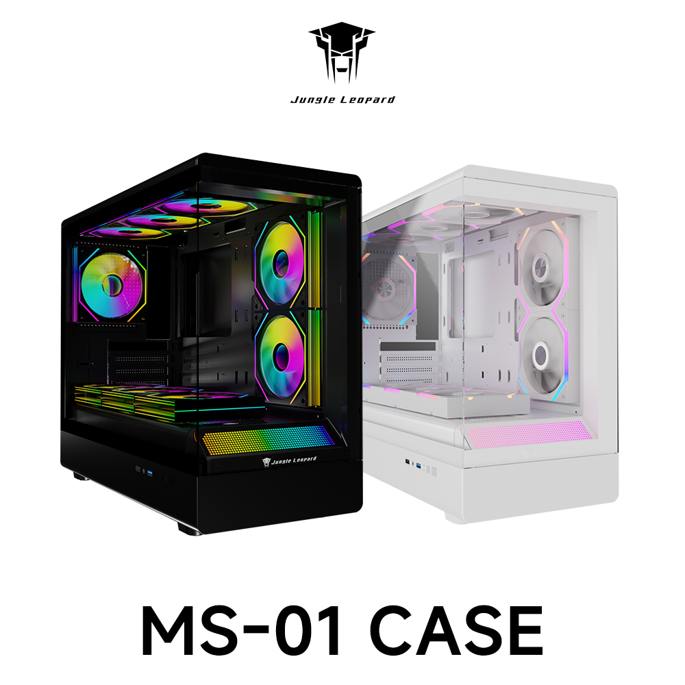 Jungle Leopard MS-01 MATX PC Case Black White | Shopee Philippines