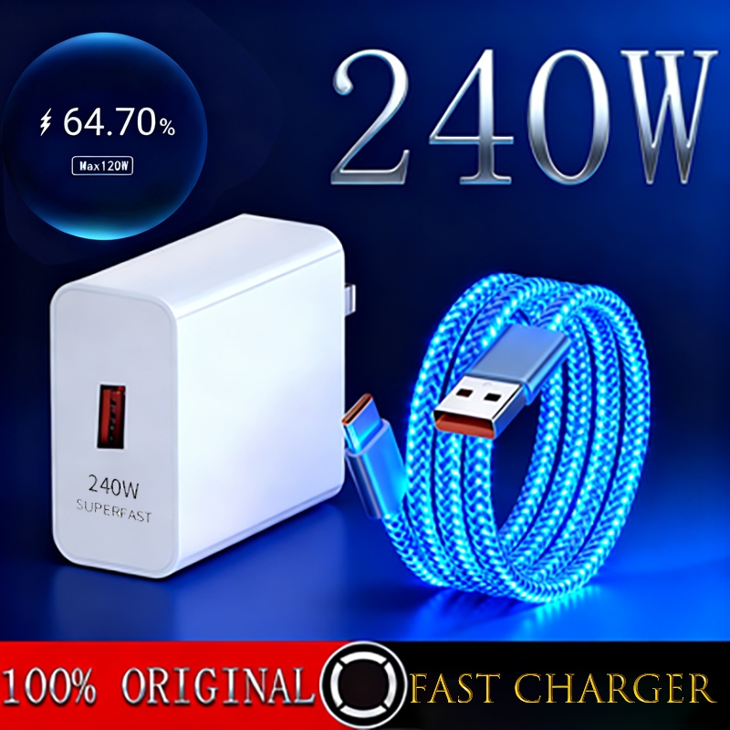Original Fast Charger 240W Charger 65W Micro USB/Type-C Cable Colorful ...