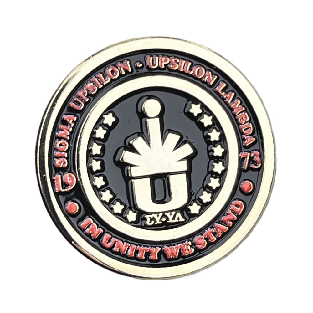 Fashion Accessories Sigma Upsilon Upsilon Lambda Collar Pin Size 1 Inch ...
