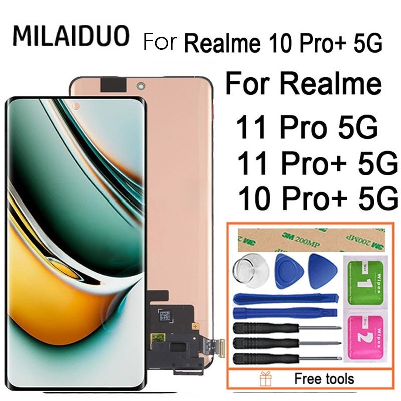 Orig AMOLED 120HZ LCD For Realme 11 Pro 5G RMX3771 /Realme 11 Pro+ Plus ...