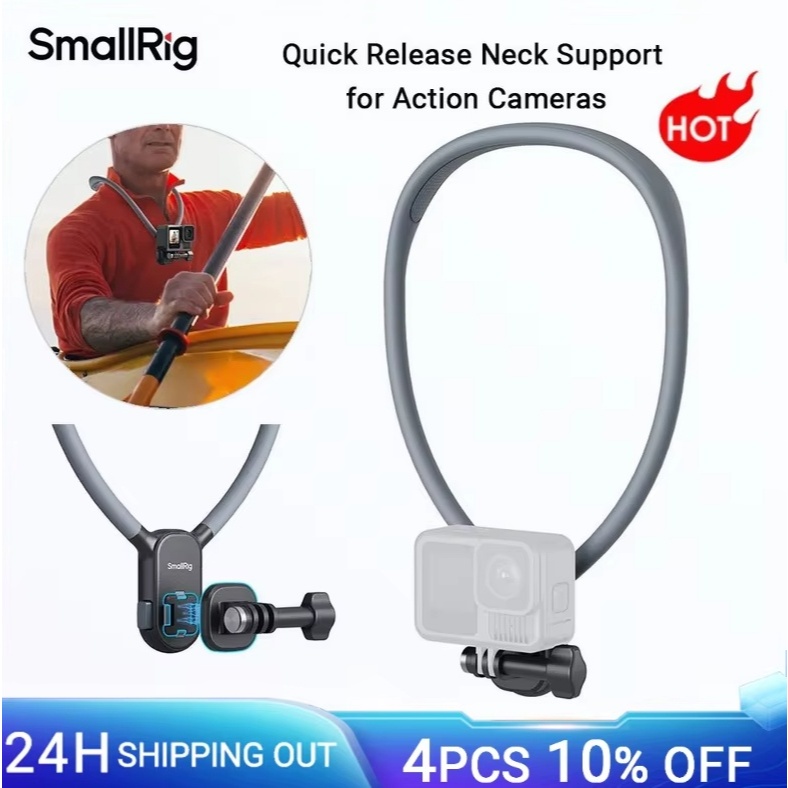 SmallRig Quick Release Neck Support for Action Cameras, Magnetic One ...