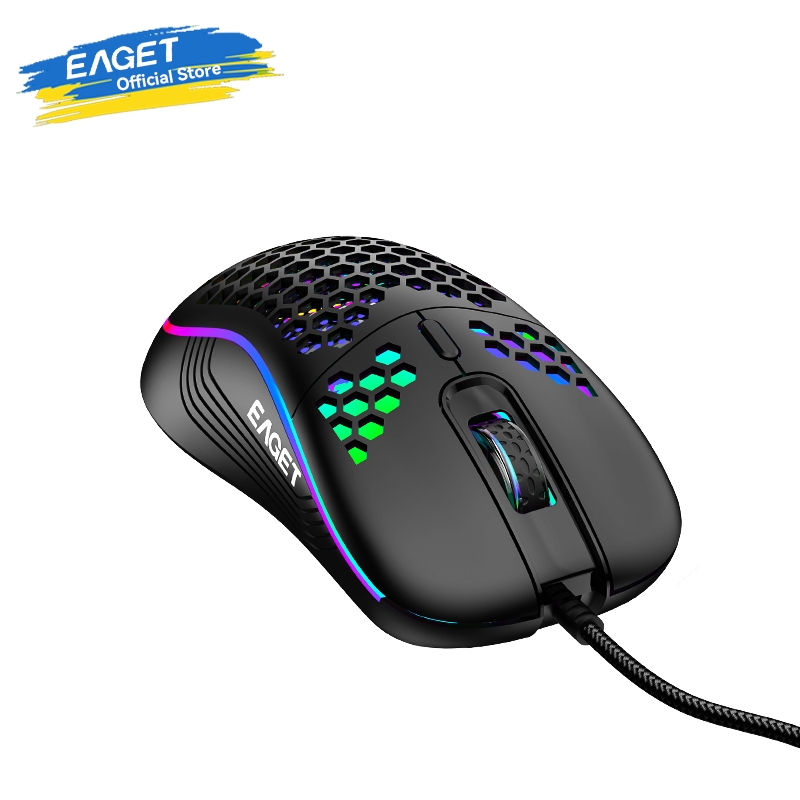 EAGET EGM25 Wired Macro Definition Gaming Mouse With RGB Colorful ...