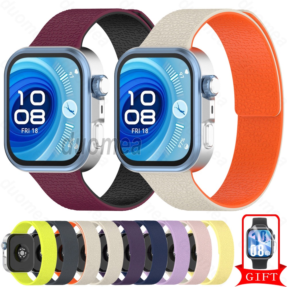 Leather Strap Magnetic Bracelet Accessories for Huawei Watch Fit 5 4 3 ...