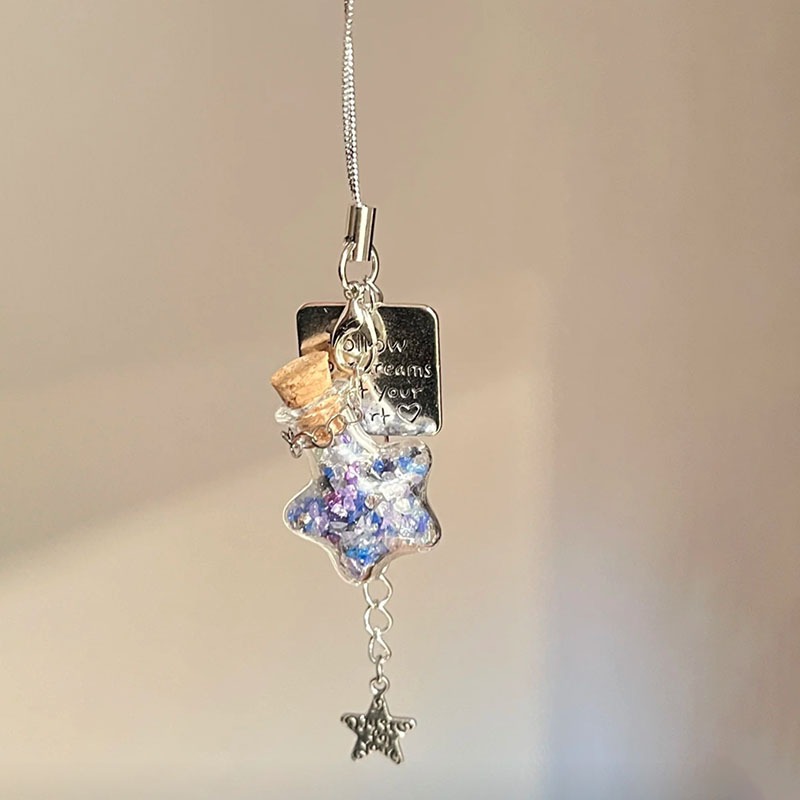 Clover Mobile Pendant,Lucky Grass Key , Clover Wind Chime Cherry ...