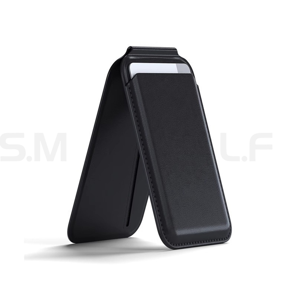 SMLF Magnetic Wallet Stand With Adjustable Angle Compatible For iPhone ...