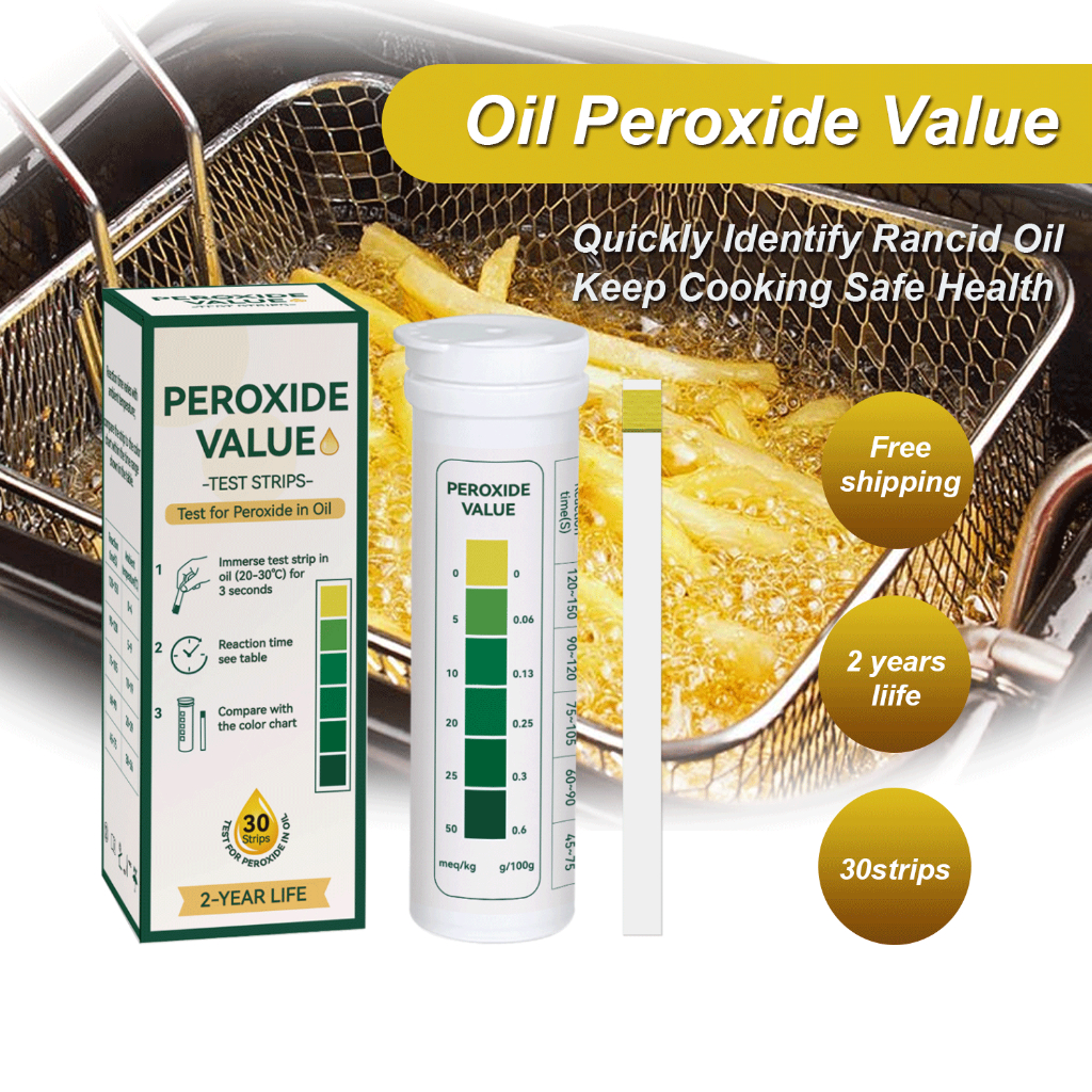 30pcs Kitchen Cooking Oil test Strips to Detect Peroside Value Oil test ...