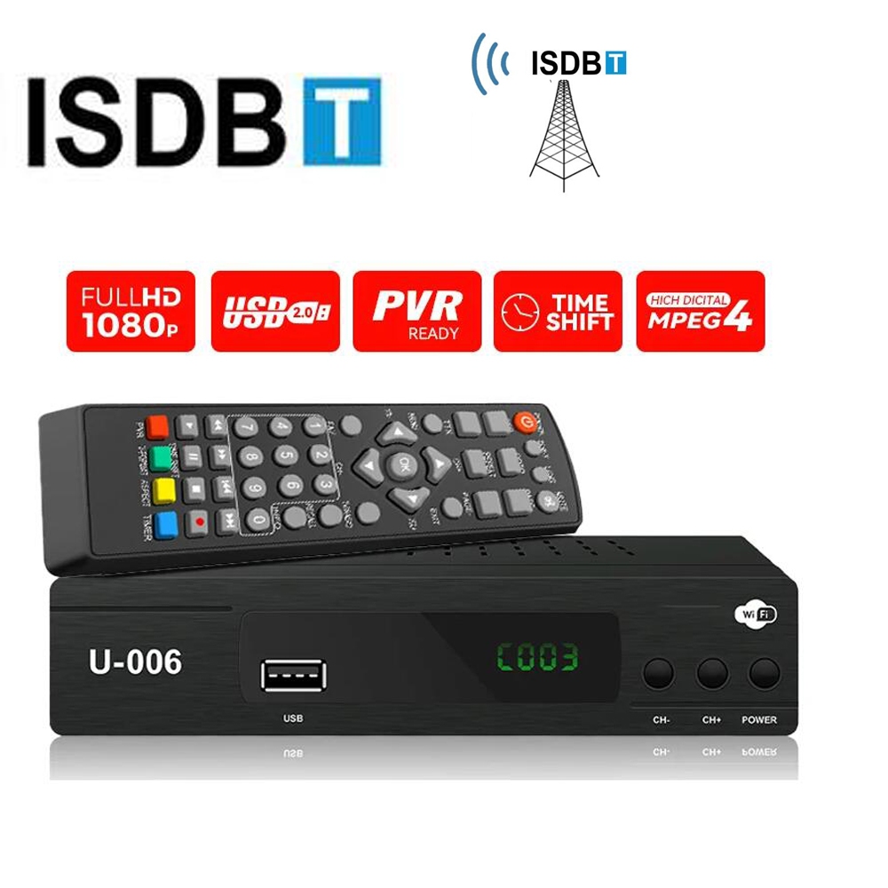 TDT ISDB-T DecoderDigital TV Conversor Box HD FTA Terrestrial Decoder ...