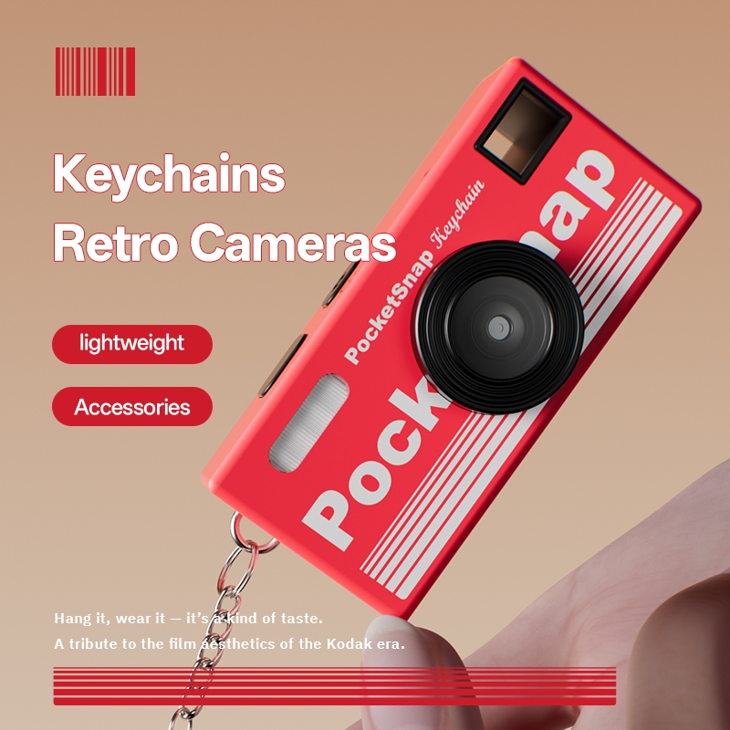 Mini Camera Wireless 1080P PocketSnap Keychain Retro Classic Camera ...