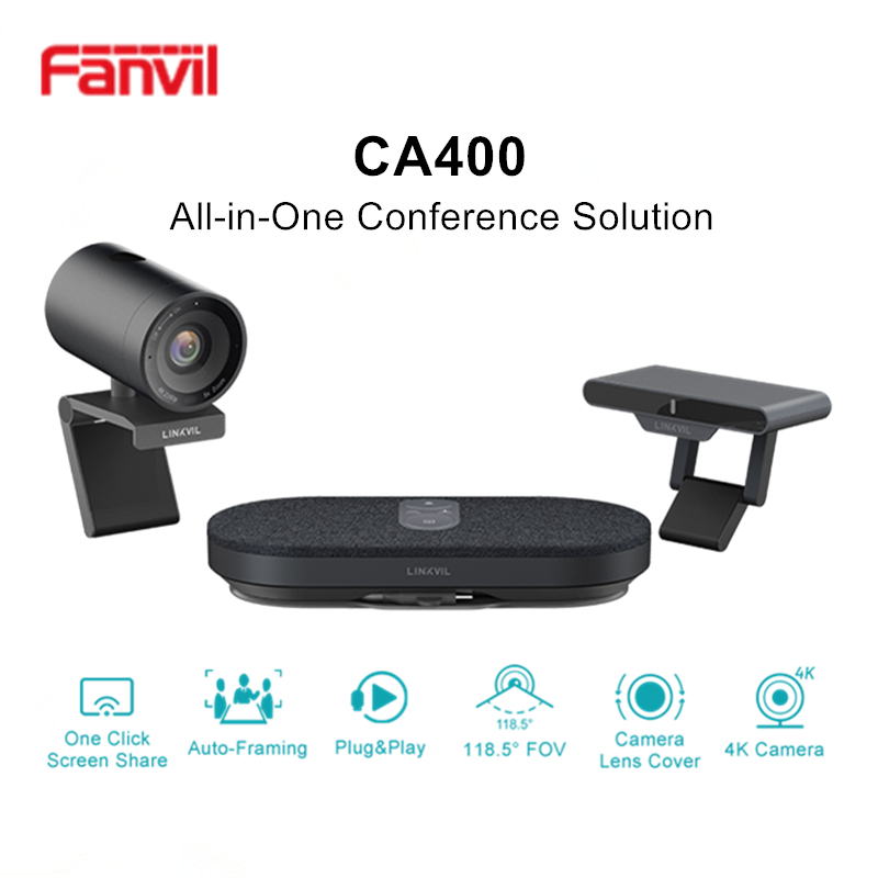 Fanvil Linkvil CA400 All-in-One Wireless Conference Solution 4K UHD ...