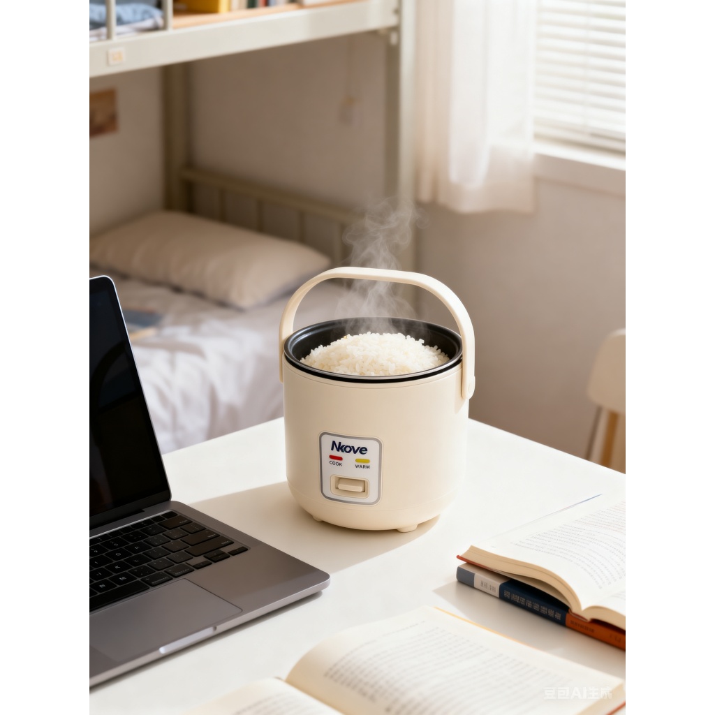 Mini Rice Cooker - Porridge & Soup Maker, Non-Stick Inner Pot, Suitable ...