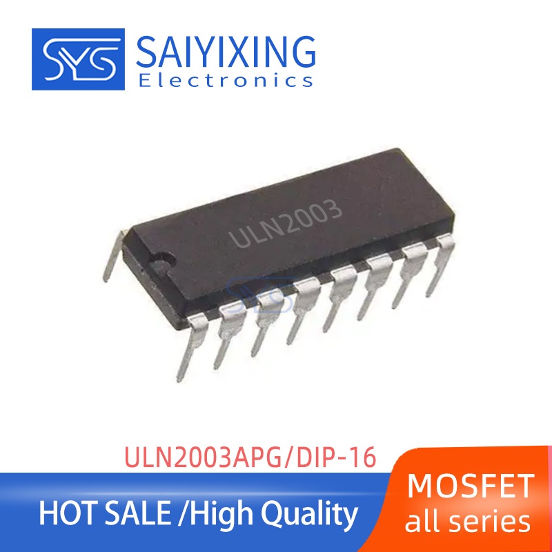 10PCS ULN2003APG ULN2003 ULN2003AN In-Line DIP16 Darlington Transistor ...