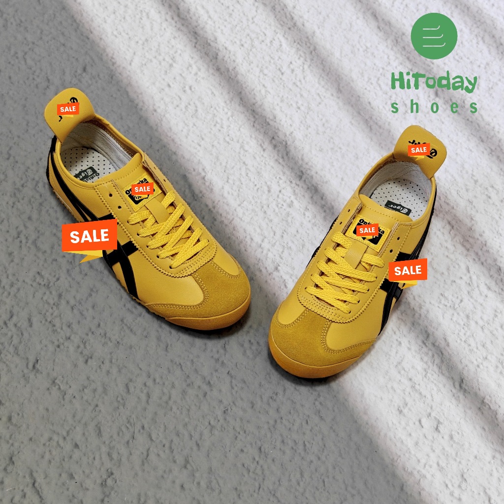 靴 YELLOW MONO SNEAKER MULES TTT YELLOW MONO SNEAKER MULES TTT